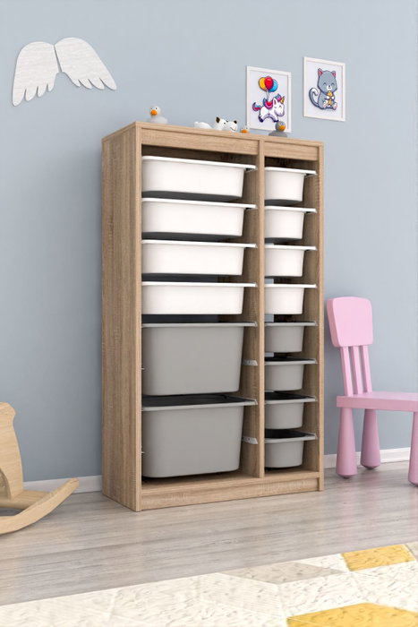 Hanah Home Montana Xs 2D4N8U - Blanco y Gris Sonomo Hanah Home Montana Xs 2D4N8U - Blanco y Gris Sonomo